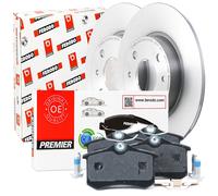 BREMBO REAR Brake Discs and Brake Pads AUDI A4 8E2, B6 2.0 FSI 110KW ORIGINAL