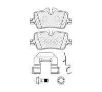 FERODO BRAKE PADS | FDB5278 | REAR | FOR BMW 3 2018- | OE-MATCHING QUALITY | ECO-FRICTION FUSE+ TECHNOLOGY