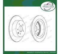 2x FERODO DDF1590C Brake Discs Rear Fits Nissan Juke Van Altima Pulsar Hatchback