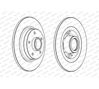 FERODO DDF1731-1 Brake disc