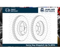 FERODO DDF2596C-1 Brake Disc Front Fits Audi A5 Sportback Convertible Q5 A4 B9