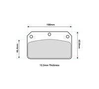 Ferodo DS1.11 Brake Pads FRP502W For Wilwood Dynalite Centre Pin Calipers