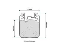 Ferodo Racing Brake Pad Set DS1.11 Competition Rear - Fits BMW 1/2/3/4 2011-2020 FCP4663W