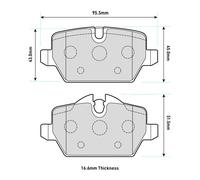 FERODO RACING FCP1806H Brake pad set