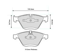 Ferodo DS2500 Front Brake Pads For BMW E6 E66 730LD 2005> - FCP1628H