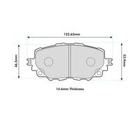 Ferodo DS2500 Front Brake Pads Suit Mazda MX5 ND 1.5 2.0 FCP4873H