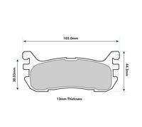 Ferodo DS2500 Rear Brake Pads For Mazda MX-5 (NA / NB) - (FCP1012H)