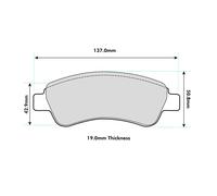 Ferodo DS3000 Competition Front Brake Pads Fits Peugeot / Citroen