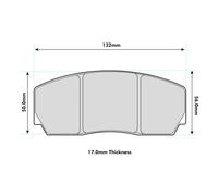 FERODO RACING FRP216R Brake pad set