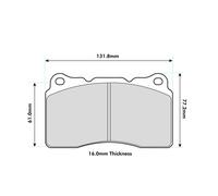 Ferodo DSUNO Competition Front Brake Pads To Fit Brembo M4 / OE Calipers