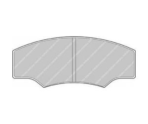FERODO FCP218H DS2500 PADS (MDB1200 & CP2340 D43) FRP218H