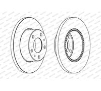 FERODO FCR196A Brake Disc Rear Fits Iveco Daily 3 Van Platform Chassis BUS