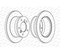 FERODO FCR229A Brake Disc Rear Fits Mercedes G-Class Cabrio Sprinter 2-T Van VW