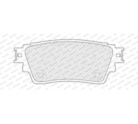 FERODO FDB5286 Disc Brake Brake Pad Set Rear Fits Mitsubishi Outlander 3 Van