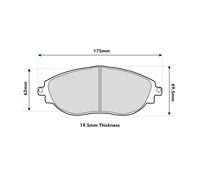 Ferodo Front DS2500 Compound Brake Pad Set - FCP4425H
