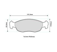 Ferodo Front Competition DS2500 Track / Race Brake Pad Set - FCP876H