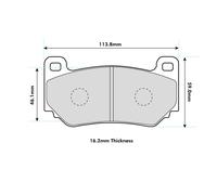 Ferodo Front Competition DS2500 Track / Race Brake Pad Set - FRP3085H
