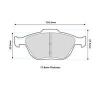 Ferodo Front Competition DS3000 Track / Race Brake Pad Set - FCP1568R
