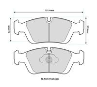 Ferodo Front DS2500 Compound Brake Pad Set - FCP1300H