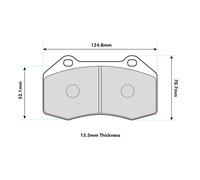 FERODO RACING FCP1667H Brake pad set