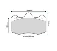 Ferodo Front DS2500 Track Race Brake Pads For Seat Ibiza MK4 1.9 TDI Cupra R