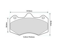 Ferodo Front DS2500 Compound Brake Pad Set - FRP3084H