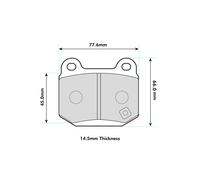 Ferodo Front DS3000 Compound Brake Pad Set - FCP1562R