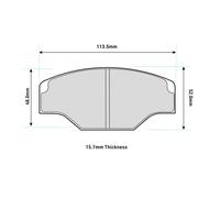 FERODO RACING FRP201R Brake pad set
