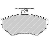 FERODO RACING DS2500 FRONT BRAKE PADS VW VOLKSWAGEN FCP1312H SEE DESCRIPTION PIC