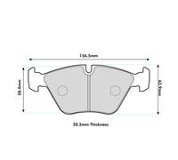 FERODO RACING FCP1073H Brake pad set