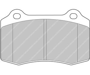 FERODO RACING DS2500 REAR BRAKE PADS MASERATI FCP1348H SEE DESCRIPTION & OUTLINE