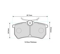FERODO RACING FCP1319H Brake pad set