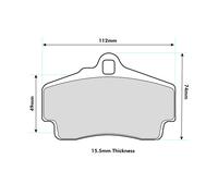 Ferodo Rear DS3000 Compound Brake Pad Set - FCP1308R