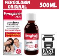 Vitabiotics Feroglobin B12 Liquid Iron Zinc B Complex Malt Honey Orange - 500 ml
