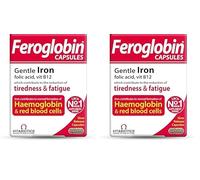 Feroglobin Iron Supplement Capsules Support Iron Defficiency, Anemia and Blood Formation, Boost Energy, Immunity and Vitality While reducing Fatigue and Tiredness (Pack of 2)