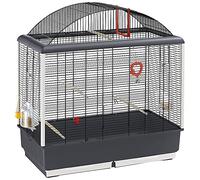 Ferplast 52063811 Palladio 5 Bird Cage for Budgerigars Fully-Equipped Approx. 71 x 38 x 78 cm Black