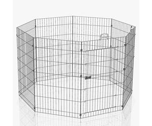 Ferplast 8-sided Metal Run - Size M: 8 Elements, each 57 x 76.5 cm (L x W)