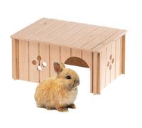 Ferplast 84646099 Wood Home for Rabbits, Without 4646, 33 x 23.6 x 16 cm