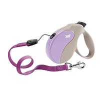 Ferplast Retractable Dog Lead Extendible Dog Leash AMIGO CORD L, Folding cord, 5 m, max 50 kg, Lilac