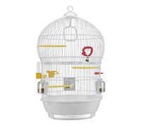 Ferplast Bird Cage BALI Cage for Birds, Canaries, Budgies, Finches, Loverbirds, Metal, Accessories Included Rotating Feeders Perches, 43.5 x 43.5 x h 68.5 cm.