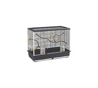 Ferplast Bird Cage for Canaries, Parakeets and Small Exotic Birds, Dimensions: 87 x 46.5 x 70 cm, black