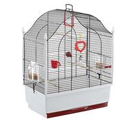 Ferplast Bird Cage Villa Cage for Birds, Canaries, Budgies, Finches, Loverbirds, Metal, Accessories included Rotating Feeders Perches, 50 x 31 x h 63.5 cm