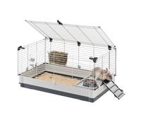 Ferplast Cage for Rabbits Guinea Pigs with Large Living Space, Small Animal House, Small Pet Cage, 100 x 60 x 50 cm