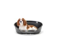Ferplast Siesta Deluxe Dog Basket - Black - Size 6: 70.5 x 52 x 23.5 cm (L x W x H)