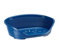 FERPLAST - Cat & Dog Bed - Plastic, Washable, Breathable & Antislip - Siesta Deluxe - 43 x 28 x 17.5cm, XS, Blue