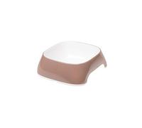 Ferplast Glam Cat Bowl - Fashionable, Non-Slip Plastic Cat Food and Water Bowl, Easy to Clean, 0,2 Liter, Grey