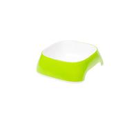 Ferplast Glam Cat Bowl - Fashionable, Non-Slip Plastic Cat Food and Water Bowl, Easy to Clean, 0,2 Liter, Green