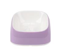 Ferplast Cat Bowls GLAM, Non-Slip Rubber Base, Food and Water Plastic Small Dog Bowl Easy to Clean, 0,4 Liter, Green