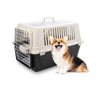 Ferplast Cat Carrier Small Dog Carrier, Double Opening, Secure, Practical, Easy to Clean, Durable Pet Travel Box up to 12 Kg, Includes Cushion, 60 x