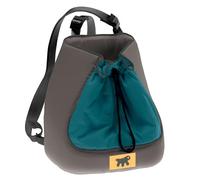 Ferplast Cat Carrier TRIP, Dog Carrier, Pet Carrier, Dog Carrier for Small Dogs, Adjustable Straps, Drawstring Closure, Washable, up to 5 Kg, 28 x 18 xh 29 cm, Teal